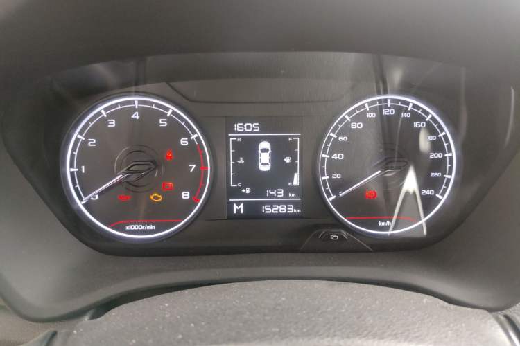 Used Geely Auto Vision X3 2021 PRO 1.5L Manual Elite Model Odometer Close Up