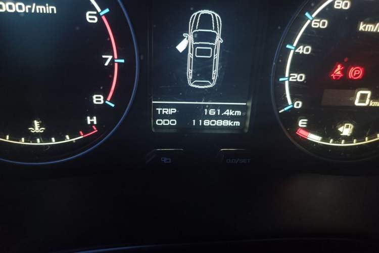 Used Geely Auto Vision X6 2016 1.8L Manual Luxury Model Odometer Close Up
