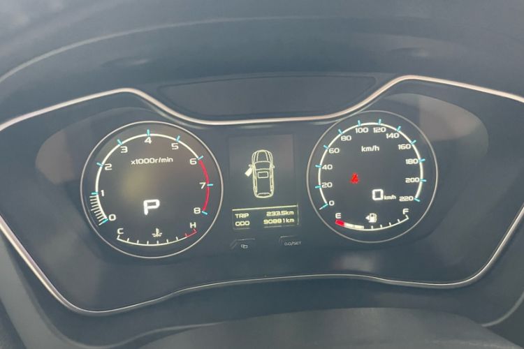 Used Geely Auto Vision X6 2016 1.3T CVT Luxury Model Odometer Close Up
