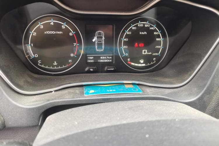 Used Geely Auto Vision X6 2016 1.8L Manual Luxury Model Odometer Close Up