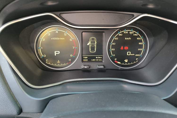 Used Geely Auto Vision X6 2016 1.3T CVT Luxury Model Odometer Close Up