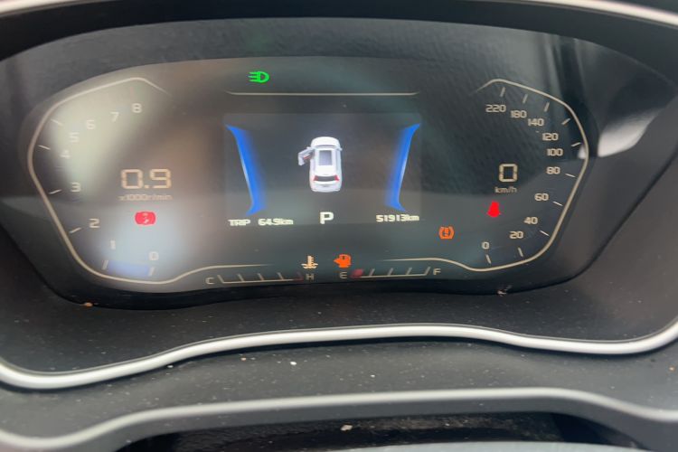 Used Geely Auto Vision X6 2018 1.4T CVT 4G Connected Luxury Version Odometer Close Up