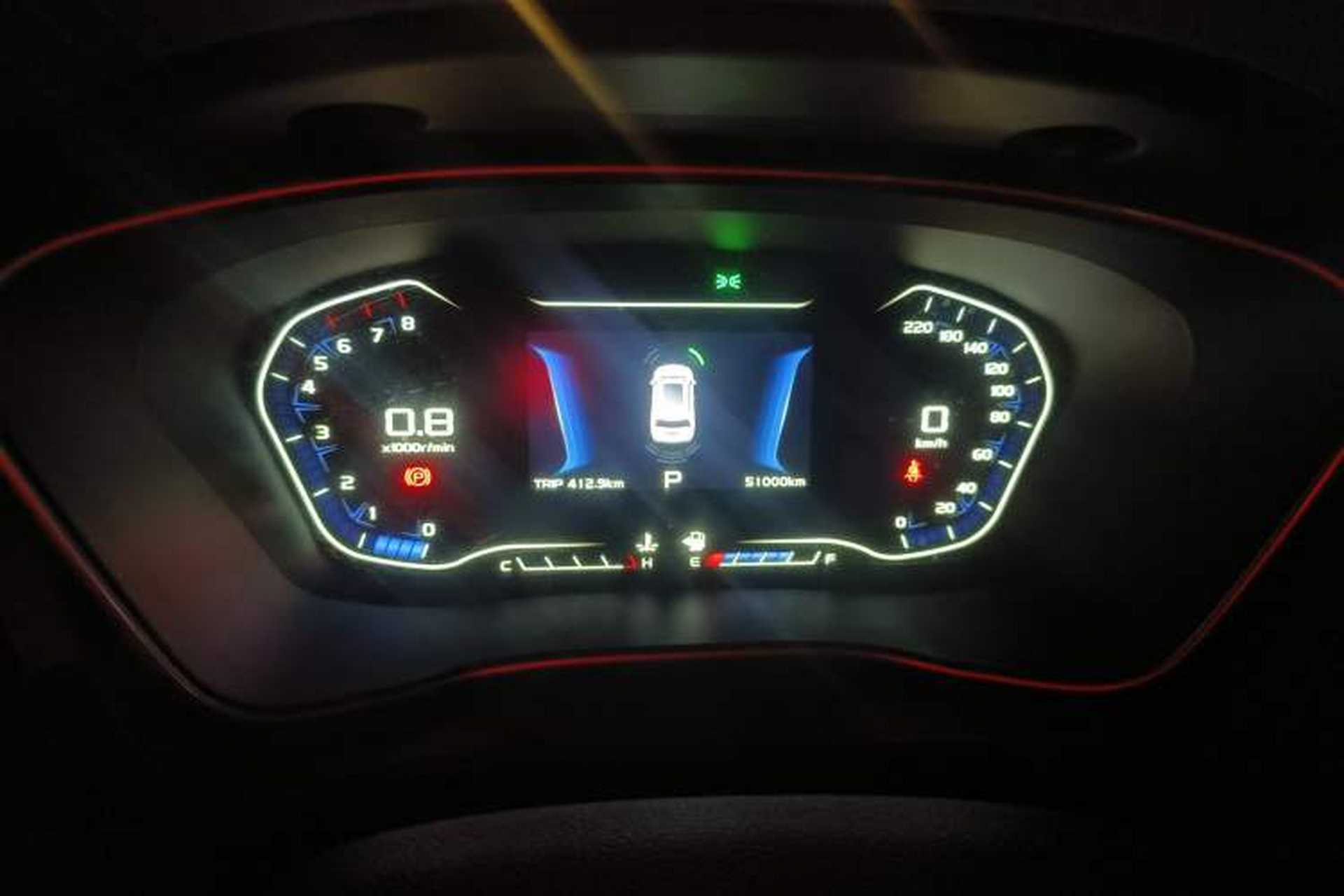 Used Geely Auto Vision X6 2018 1.4T CVT 4G Connected Flagship Edition Odometer Close Up