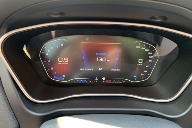 Used Geely Auto Vision X6 2018 1.4T CVT 4G Connected Flagship Edition Odometer Close Up