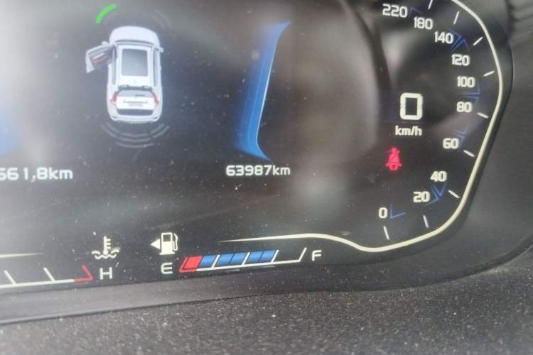 Used Geely Auto Vision X6 2018 1.8L Manual 4G Connect Luxury Edition Odometer Close Up