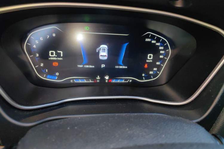 Used Geely Auto Vision X6 2018 1.4T CVT 4G Connected Luxury Version Odometer Close Up