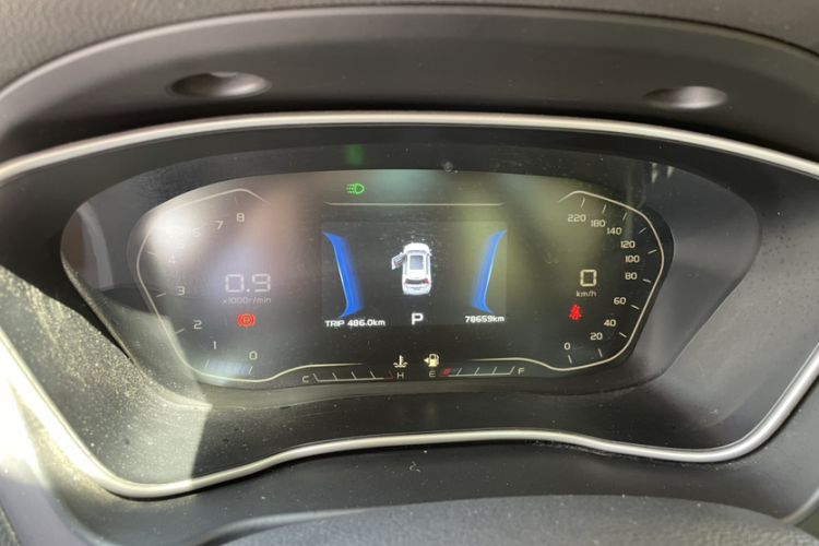 Used Geely Auto Vision X6 2018 1.4T CVT 4G Connected Flagship Edition Odometer Close Up