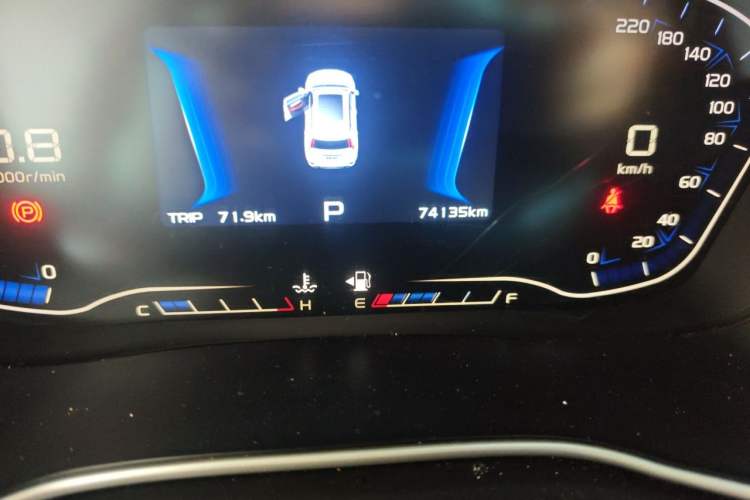 Used Geely Auto Vision X6 2018 1.4T CVT 4G Connected Luxury Version Odometer Close Up