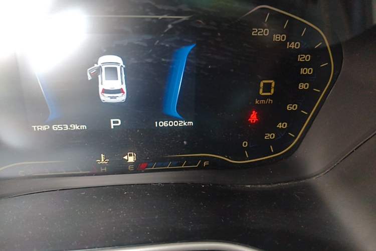 Used Geely Auto Vision X6 2018 1.4T CVT 4G Connected Flagship Edition Odometer Close Up