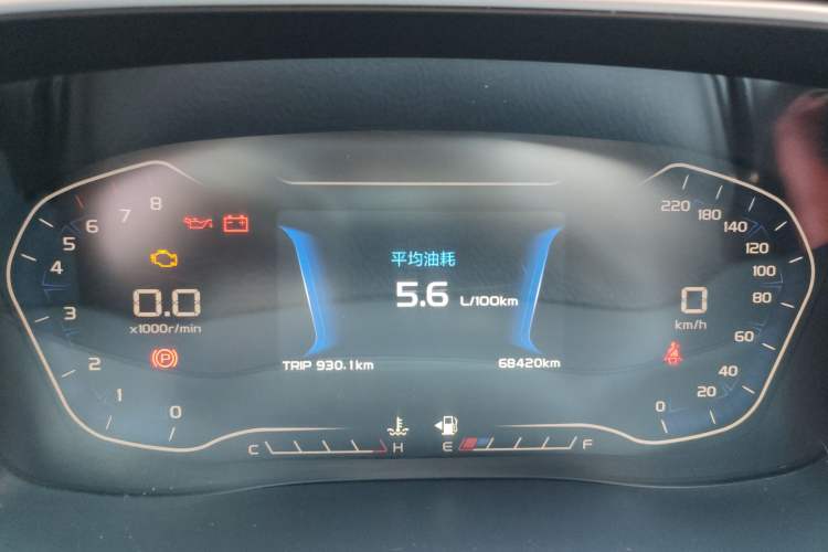 Used Geely Auto Vision X6 2018 1.8L Manual 4G Connect Luxury Edition Odometer Close Up