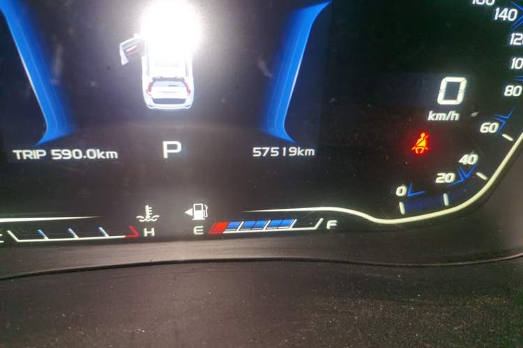 Used Geely Auto Vision X6 2018 1.4T CVT 4G Connected Flagship Edition Odometer Close Up