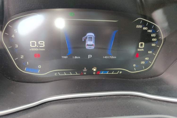 Used Geely Auto Vision X6 2018 1.4T CVT 4G Connected Luxury Version Odometer Close Up