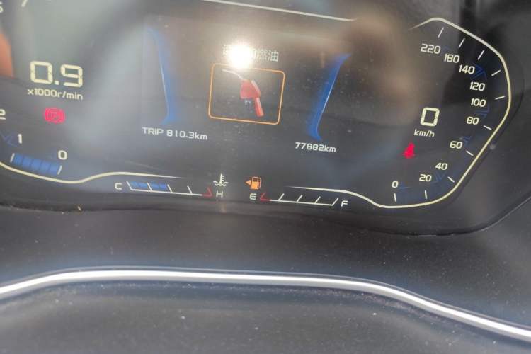Used Geely Auto Vision X6 2018 1.8L Manual 4G Connect Luxury Edition Odometer Close Up