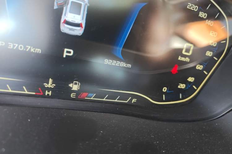 Used Geely Auto Vision X6 2018 1.4T CVT 4G Connected Flagship Edition Odometer Close Up