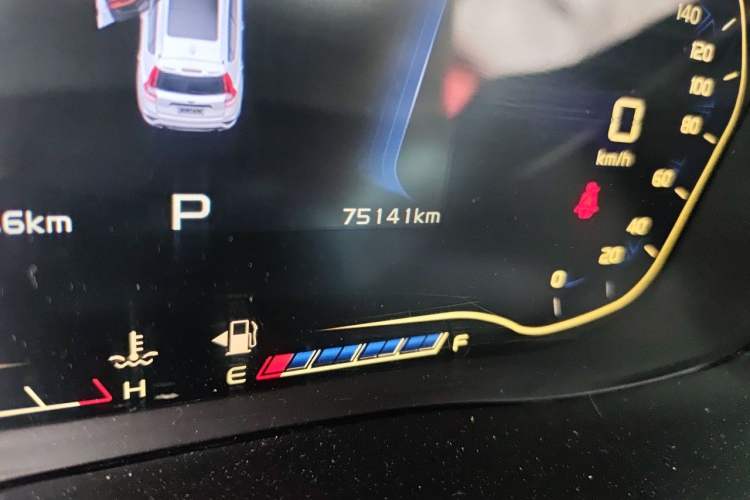 Used Geely Auto Vision X6 2018 1.4T CVT 4G Connected Luxury Version Odometer Close Up