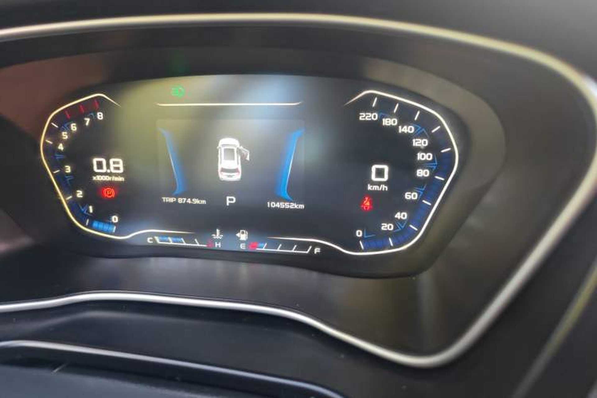 Used Geely Auto Vision X6 2018 1.4T CVT 4G Connected Luxury Version Odometer Close Up