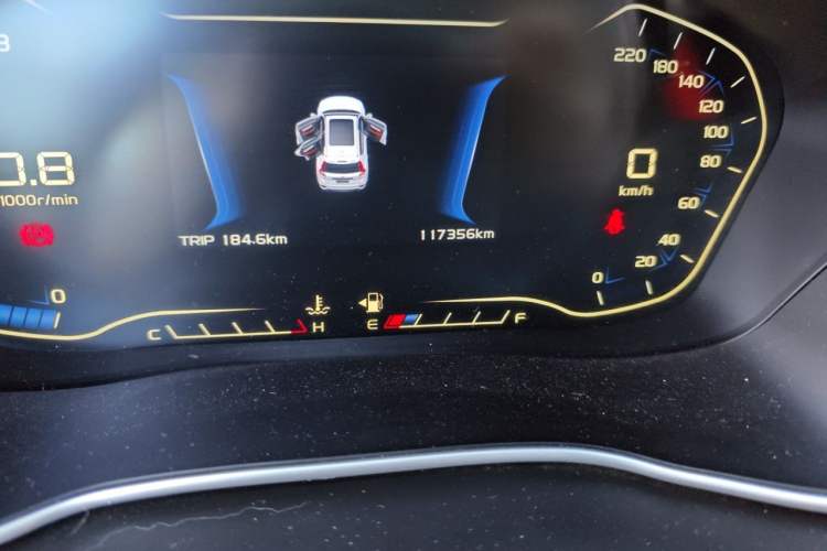 Used Geely Auto Vision X6 2018 1.8L Manual 4G Connect Luxury Edition Odometer Close Up