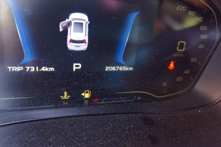 Used Geely Auto Vision X6 2019 1.4T CVT 4G Connected Luxury Version China VI Standard Odometer Close Up