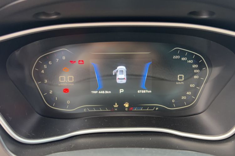 Used Geely Auto Vision X6 2019 1.4T CVT 4G Connected Flagship Version China VI Standard Odometer Close Up
