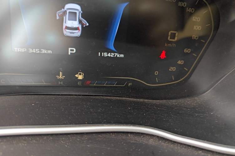 Used Geely Auto Vision X6 2019 1.4T CVT 4G Connected Luxury Version China VI Standard Odometer Close Up