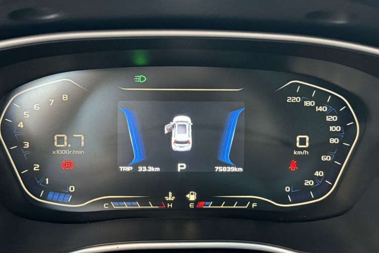 Used Geely Auto Vision X6 2019 1.4T CVT 4G Connected Flagship Version China VI Standard Odometer Close Up