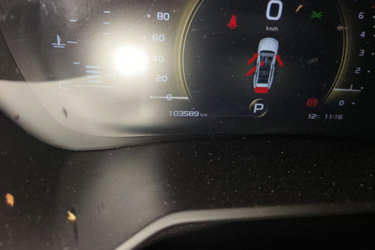 Used Geely Auto Vision X6 2020 1.4T CVT Asian Games Edition Odometer Close Up
