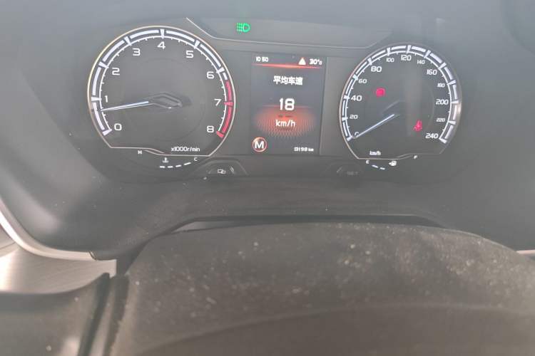 Used Geely Auto Vision X6 2020 1.4T Manual Luxury Model Odometer Close Up