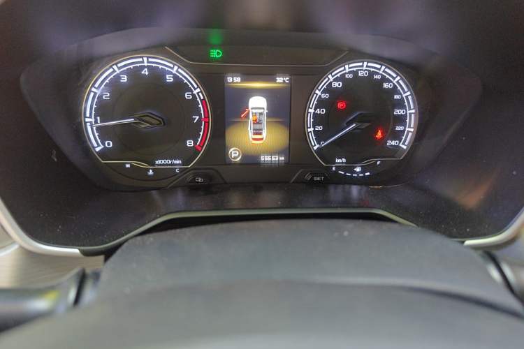 Used Geely Auto Vision X6  Odometer Close Up