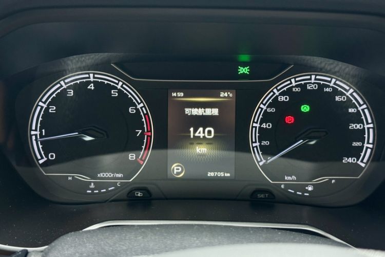 Used Geely Auto Vision X6 2021 PRO 1.4T Automatic Prestige Model Odometer Close Up