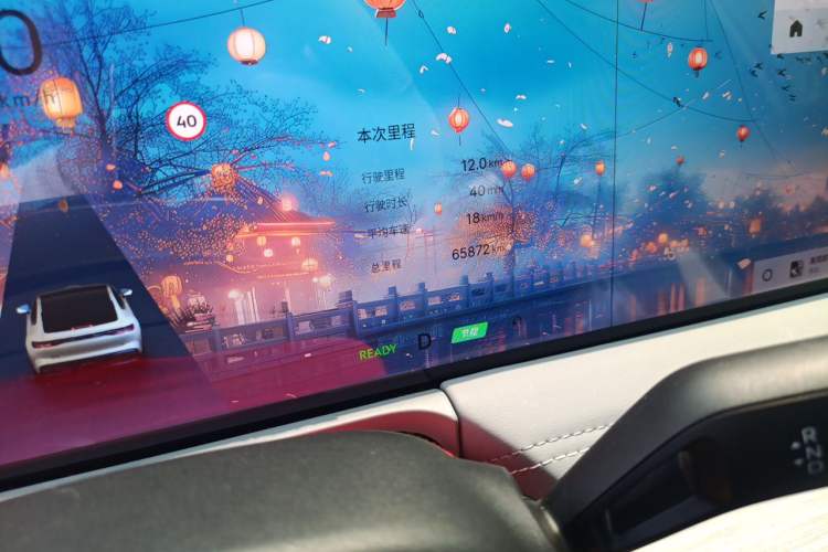 Used Geely Galaxy E8 2024 665 km Range Rear-Drive Starship Long-Range Version Odometer Close Up