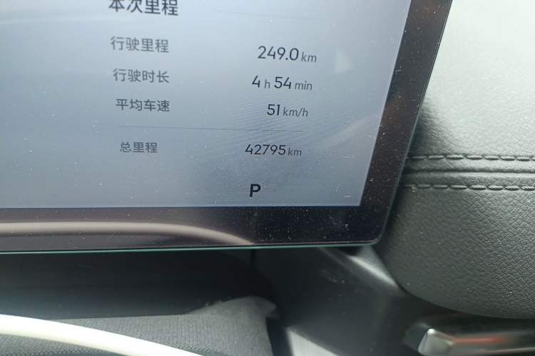 Used Geely Galaxy A7 2025 Model EM-i 70km Luxury Edition Odometer Close Up