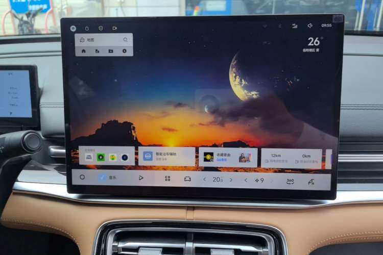 Used Geely Galaxy A7 2025 Model EM-i 150km Starship Edition Audio And AC Panel