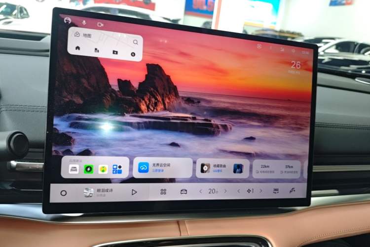Used Geely Galaxy A7 2025 Model EM-i 150km Starship Edition Audio And AC Panel