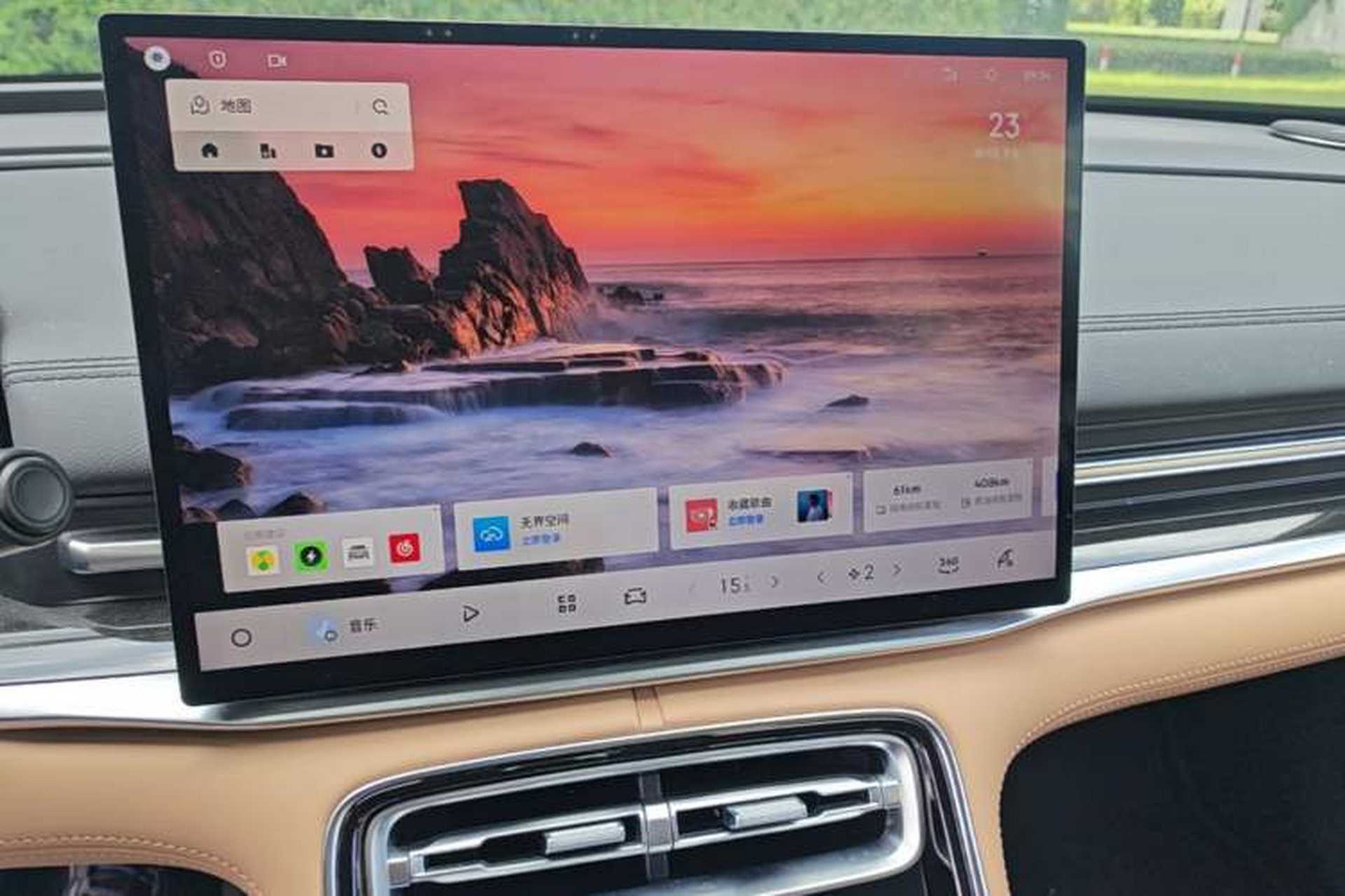 Used Geely Galaxy A7 2025 Model EM-i 150km Starship Edition Audio And AC Panel