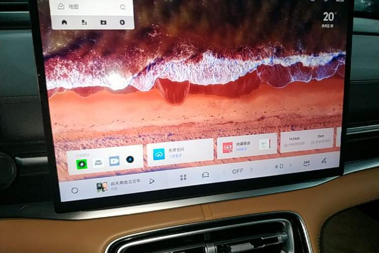 Used Geely Galaxy A7 2025 Model EM-i 150km Starship Edition Audio And AC Panel