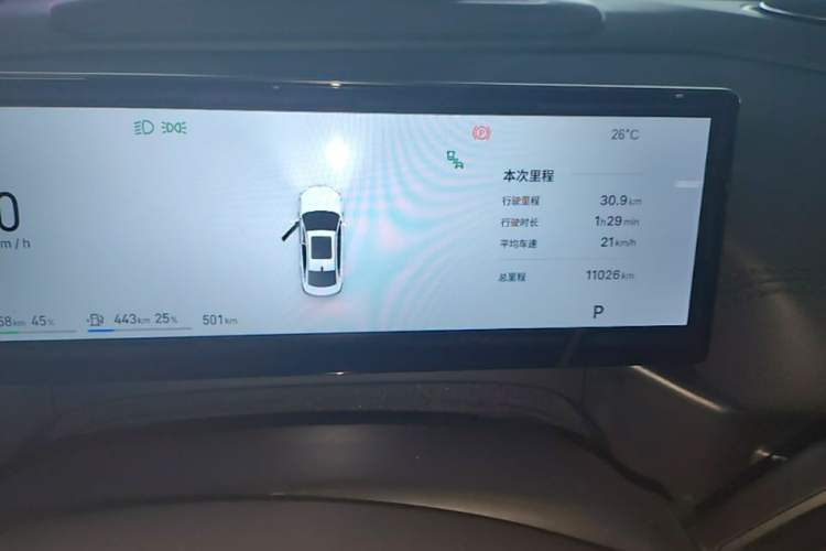 Used Geely Galaxy A7 2025 Model EM-i 150km Starship Edition Instrument Cluster