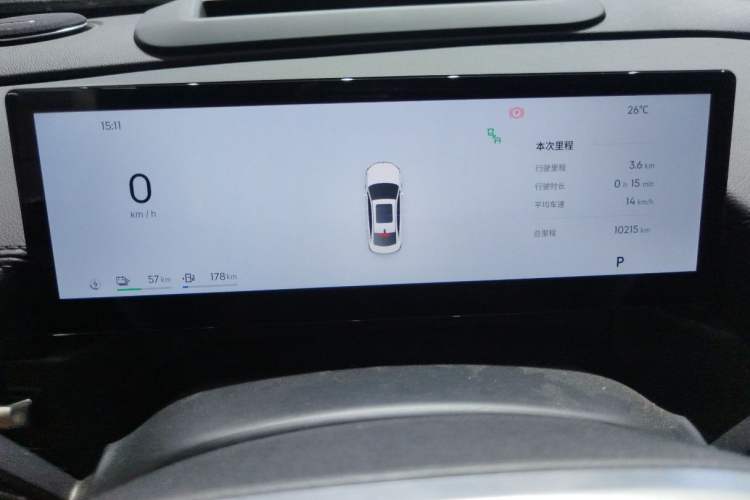 Used Geely Galaxy A7 2025 Model EM-i 150km Starship Edition Odometer Close Up