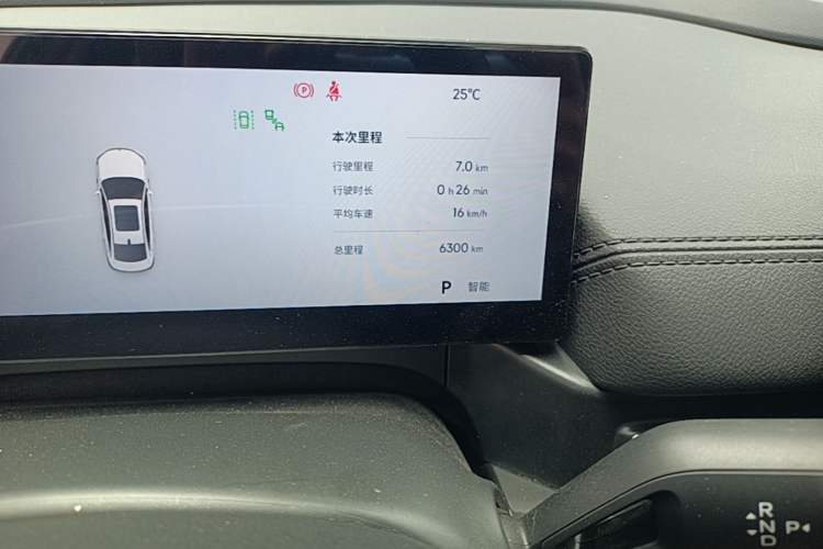 Used Geely Galaxy A7 2025 Model EM-i 150km Starship Edition Odometer Close Up