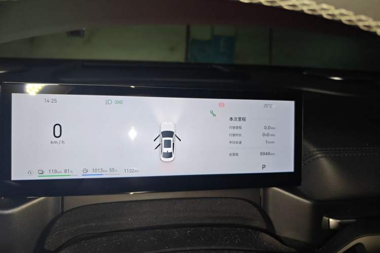 Used Geely Galaxy A7 2025 Model EM-i 150km Exploration+ Edition Instrument Cluster