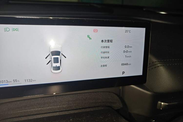 Used Geely Galaxy A7 2025 Model EM-i 150km Exploration+ Edition Odometer Close Up