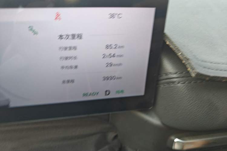 Used Geely Galaxy A7 2025 Model EM-i 150km Exploration+ Edition Odometer Close Up