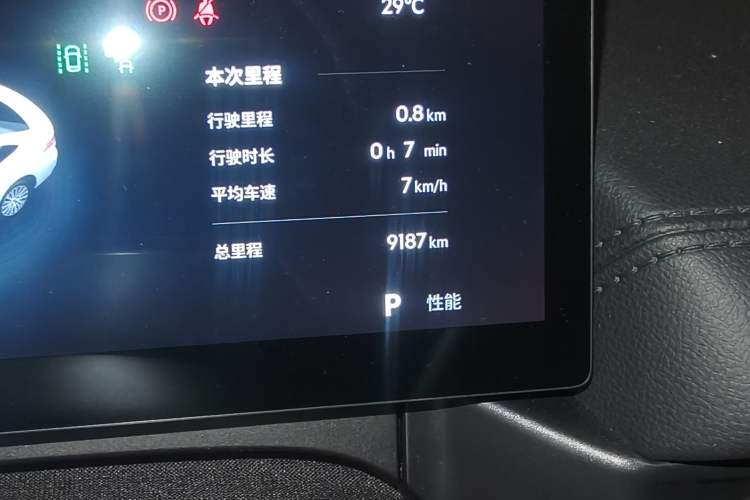 Used Geely Galaxy A7 2025 Model EM-i 150km Prestige Edition Odometer Close Up
