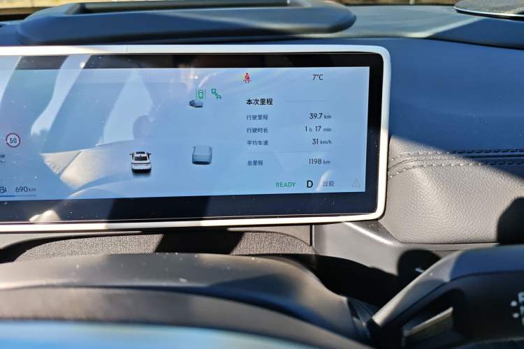 Used Geely Galaxy A7 2025 Model EM-i 150km Starship Edition Odometer Close Up