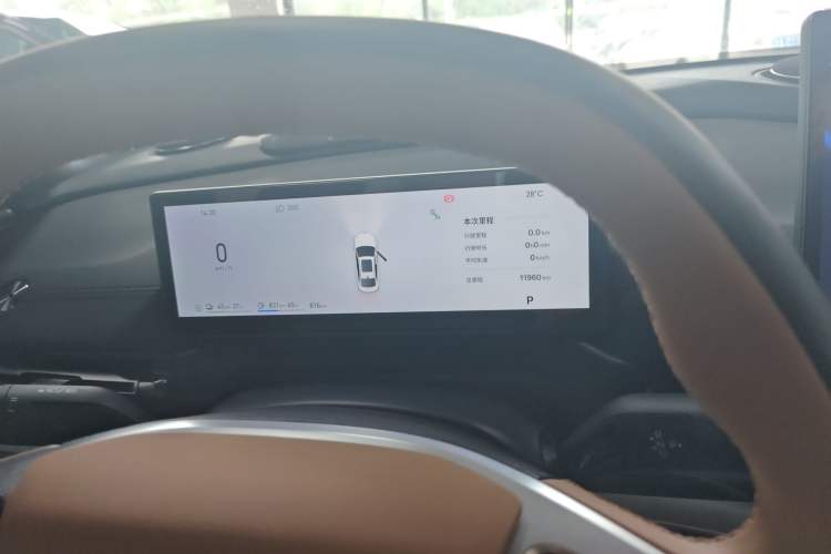 Used Geely Galaxy A7 2025 Model EM-i 150km Exploration+ Edition Odometer Close Up
