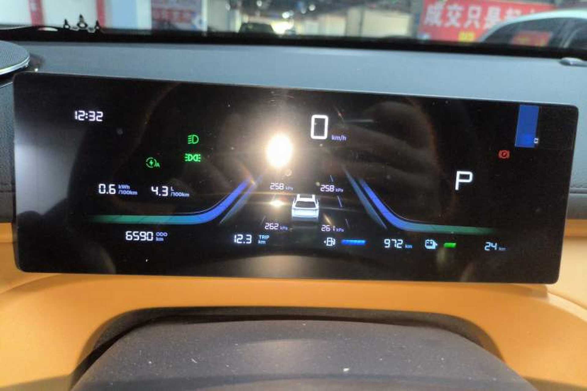 Used Geely Galaxy Xingjian 7 EM-i 2025 120km Launch+ Version Instrument Cluster