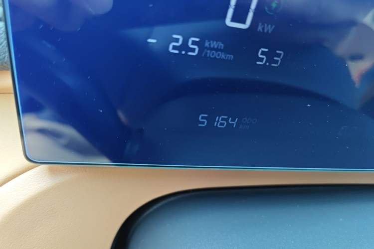 Used Geely Galaxy Xingjian 7 EM-i 2025 55 km Launch Edition Odometer Close Up