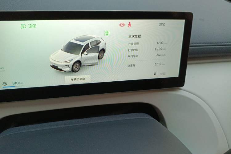 Used Geely Galaxy Xingjian 7 EM-i 2025 120km Exploration+ Version Odometer Close Up