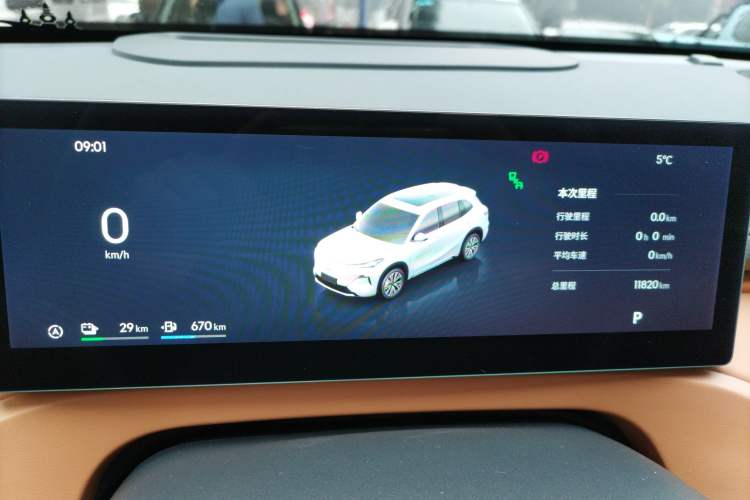Used Geely Galaxy Xingjian 7 EM-i 2025 120km Navigator Edition Instrument Cluster