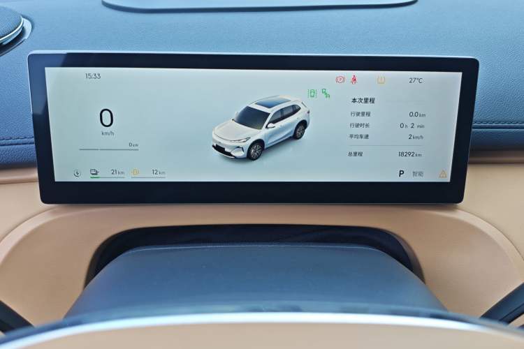 Used Geely Galaxy Xingjian 7 EM-i 2025 120km Navigator Edition Odometer Close Up