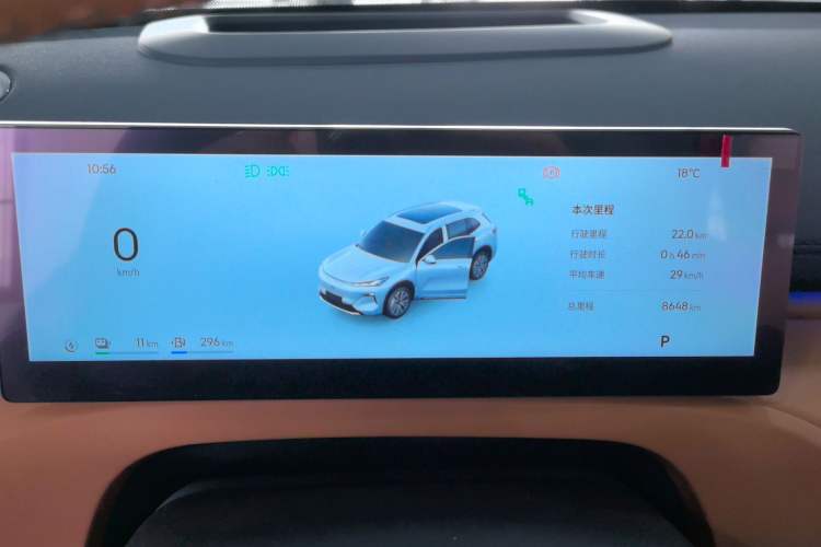 Used Geely Galaxy Xingjian 7 EM-i 2025 120km Navigator Edition Odometer Close Up